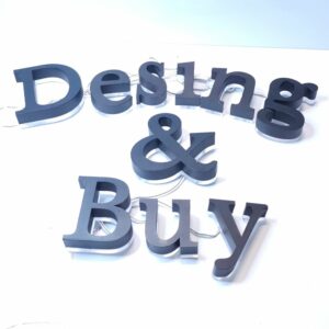 אותיות לד מוארות DIY עשה זאת בעצמך