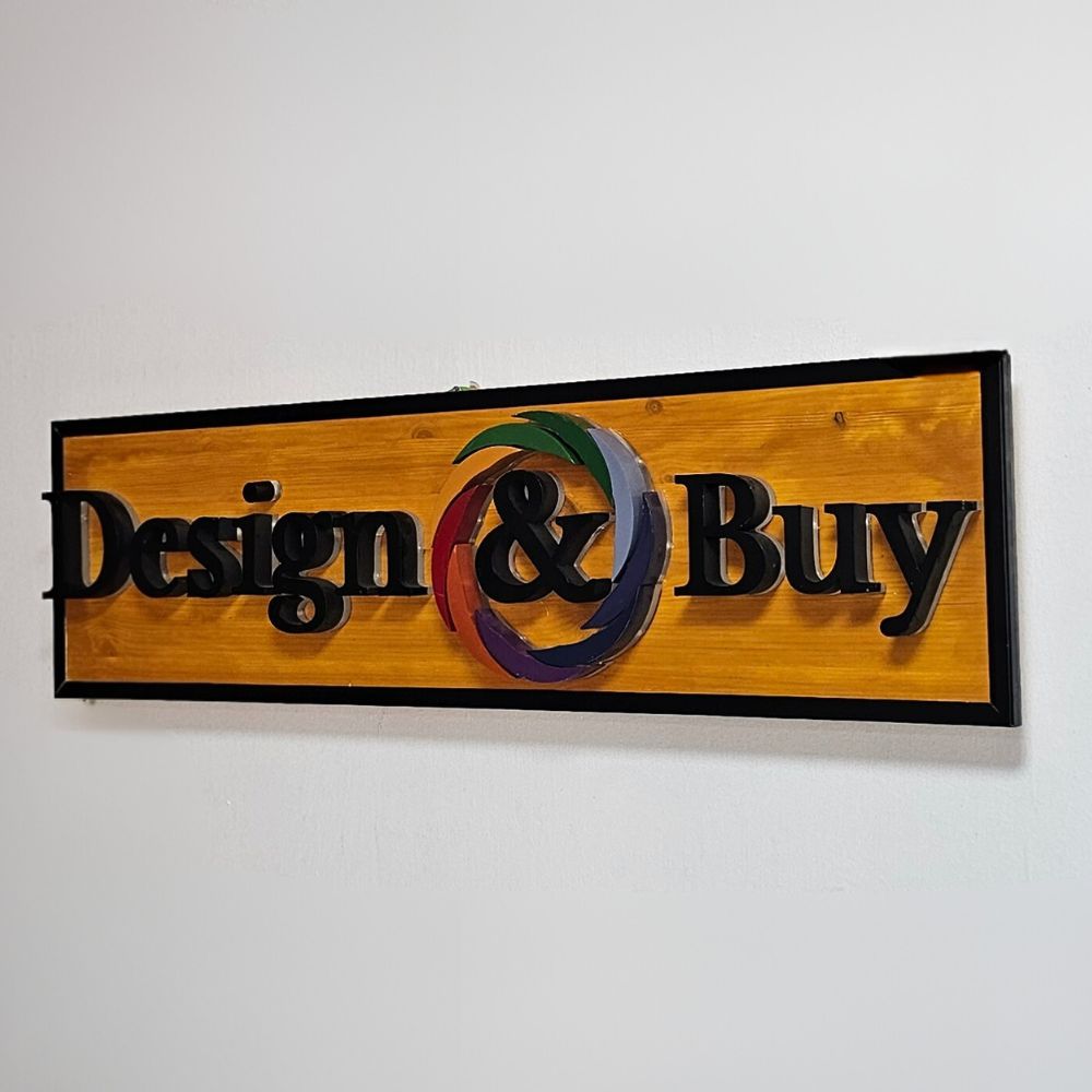 שלט לד בסיס עץ - שלט פנימי – תמונה 9