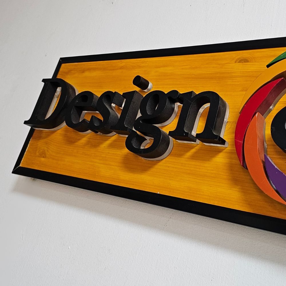 שלט לד בסיס עץ - שלט פנימי – תמונה 10