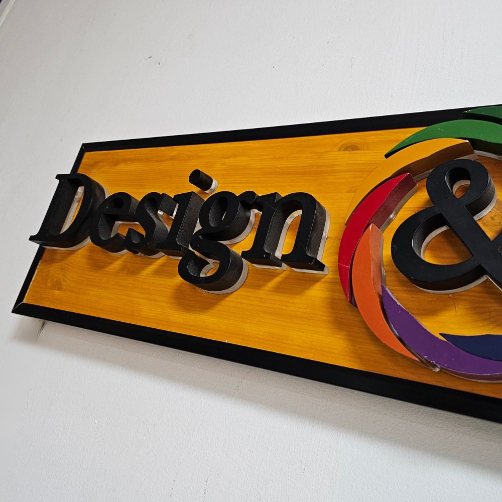 שלט לד בסיס עץ - שלט פנימי – תמונה 14