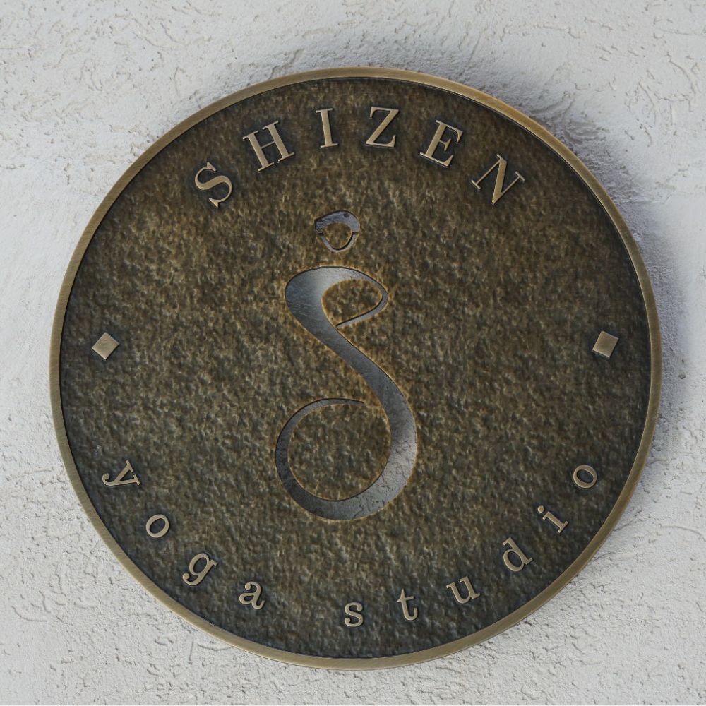 שלט לסטודיו יוגה - קוטר 40CM – תמונה 3
